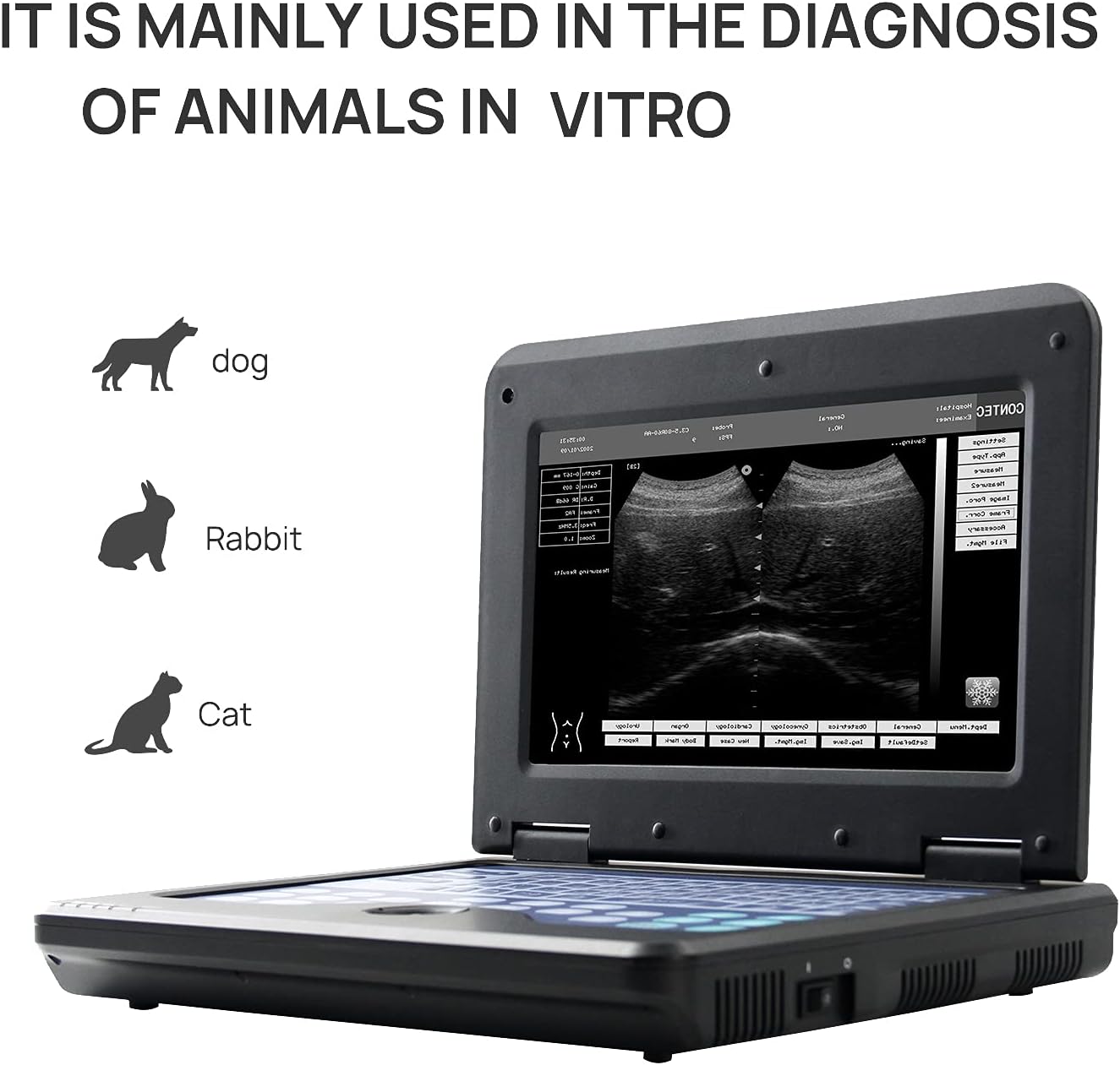 PUPCA Veterinary Ultrasound Scanner for Pregnancy Check On Small Animals Dog Cat Rabbit with Micro Convex Probe